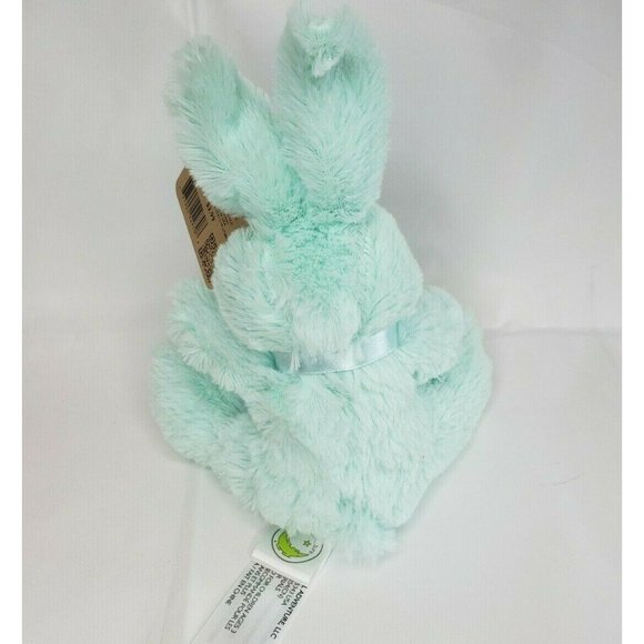 Animal Adventure Daisy Bunny Plush Mint Green Cuddle Bunny  8" - Picture 11 of 12